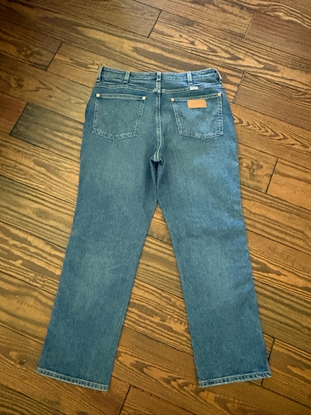 Wrangler Straight-Leg Women’s Wild West High Rise Denim Jeans in Blue